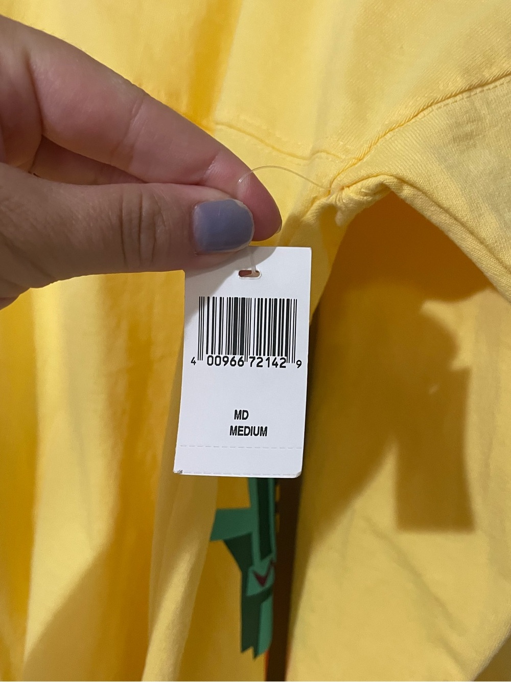 Walt Disney World Spirit Jersey Adult Medium Yellow Play In The Park Oversized - Picture 5 of 8